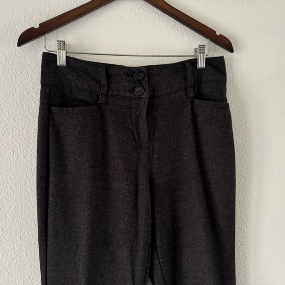 Apostrophe Retro Petite Dark Gray Black Speckled Knit Trousers 6 Petite Womens - Picture 5 of 16